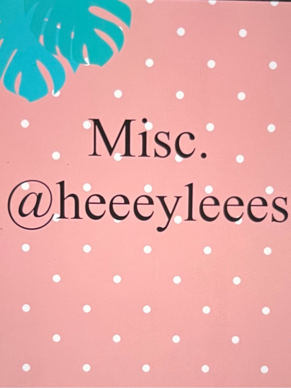 Polka Dot Pink Misc. Graphic